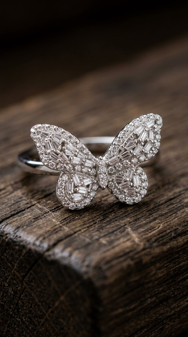 Fluttering Butterfly Ring