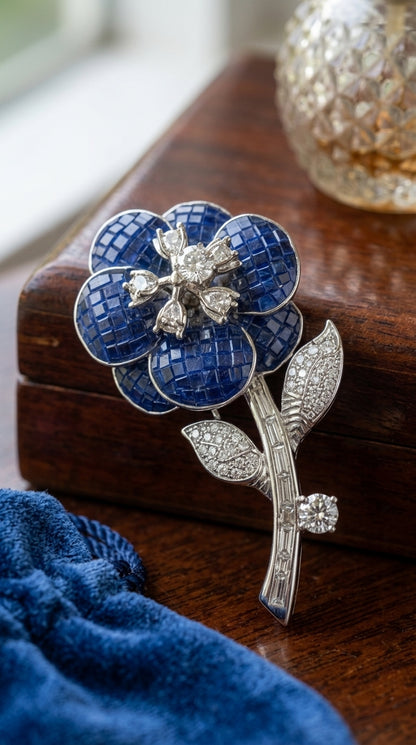 Midnight Bloom Brooch