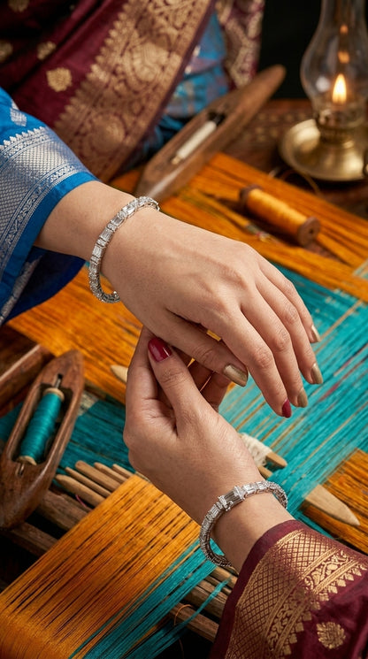 Emerald-Cut Moissanite Tennis Bracelet