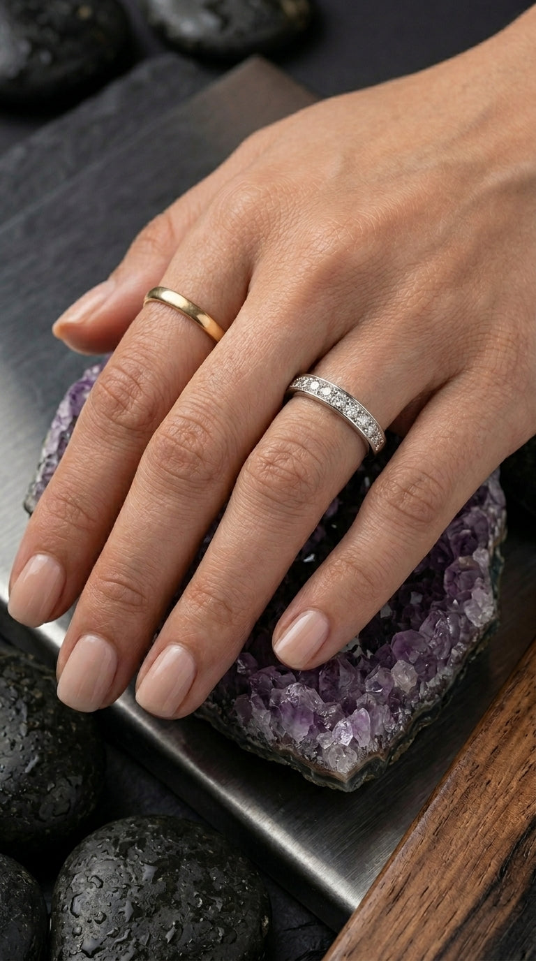 Classic Moissanite Eternity Band Ring