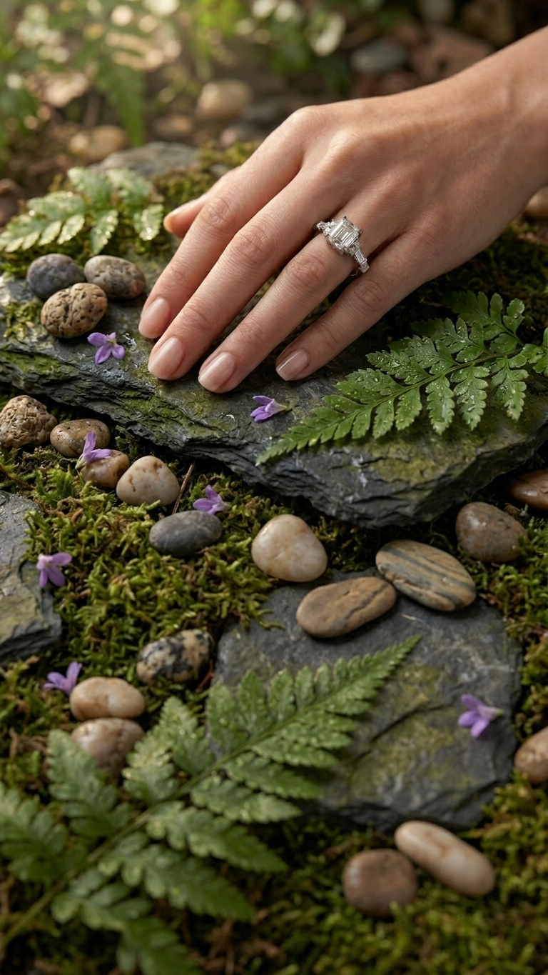 Emerald-Cut Moissanite Statement Ring
