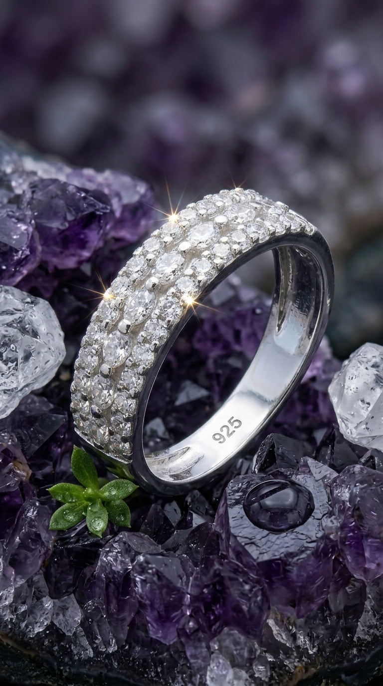 Pavé Moissanite Band Ring