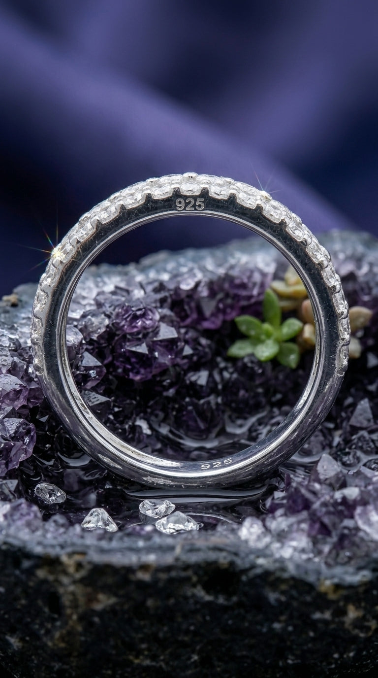 Pavé Moissanite Band Ring