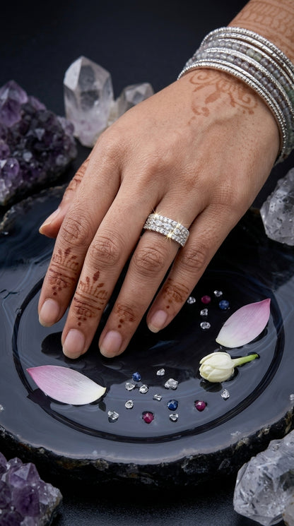 Pavé Moissanite Band Ring