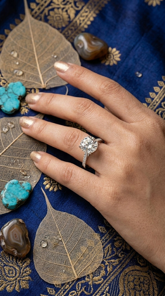 Classic Solitaire Moissanite Ring
