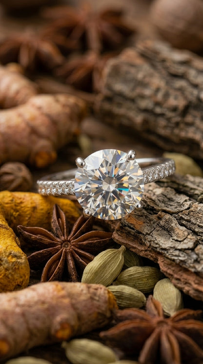 Classic Solitaire Moissanite Ring