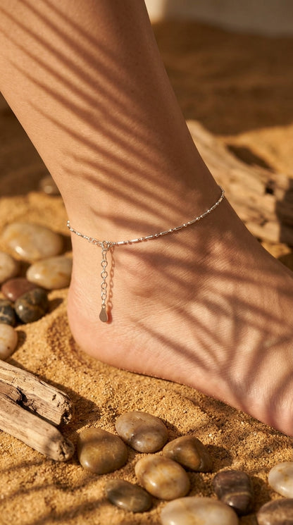 Minimalist Silver Anklet