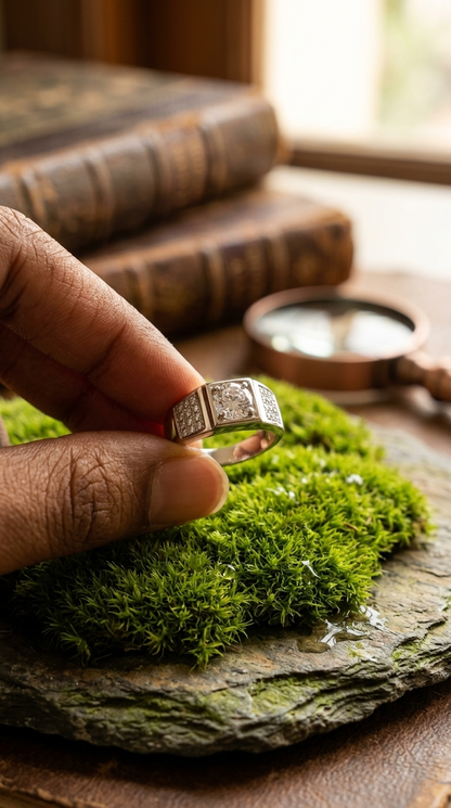 Men’s Sterling Silver Signet Ring