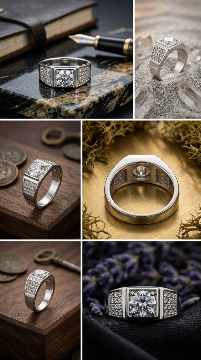 Men’s Sterling Silver Signet Ring