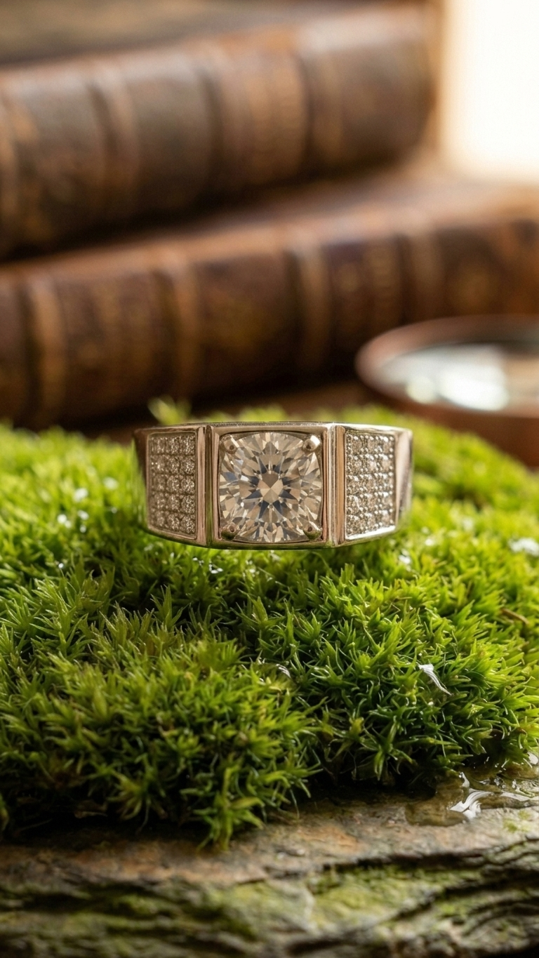 Men’s Sterling Silver Signet Ring