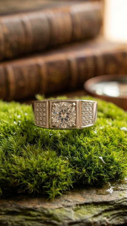 Men’s Sterling Silver Signet Ring