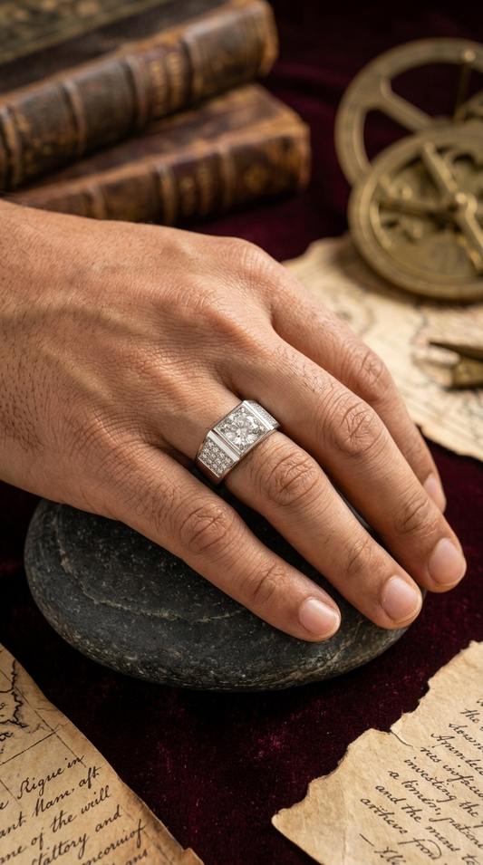 Men’s Sterling Silver Signet Ring