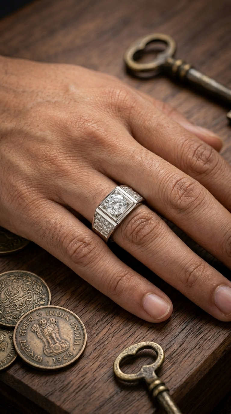 Men’s Sterling Silver Signet Ring