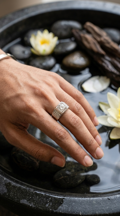 Men’s Sterling Silver Signet Ring