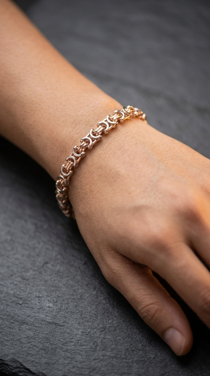 Men’s Rose Gold Link Bracelet