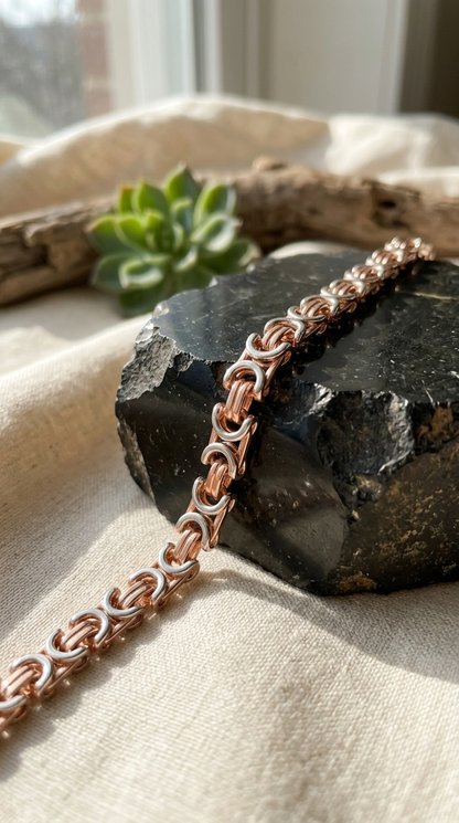 Men’s Rose Gold Link Bracelet