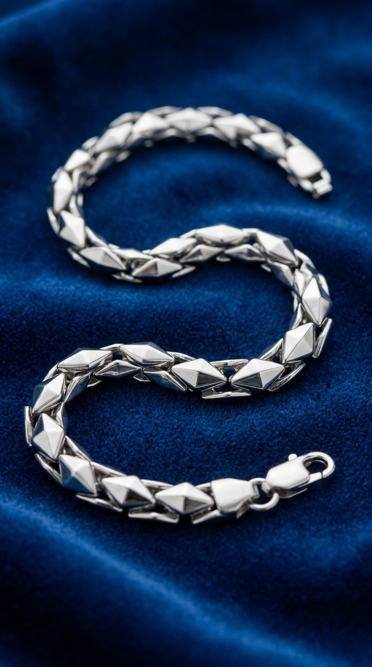 Men’s Geometric Link Bracelet