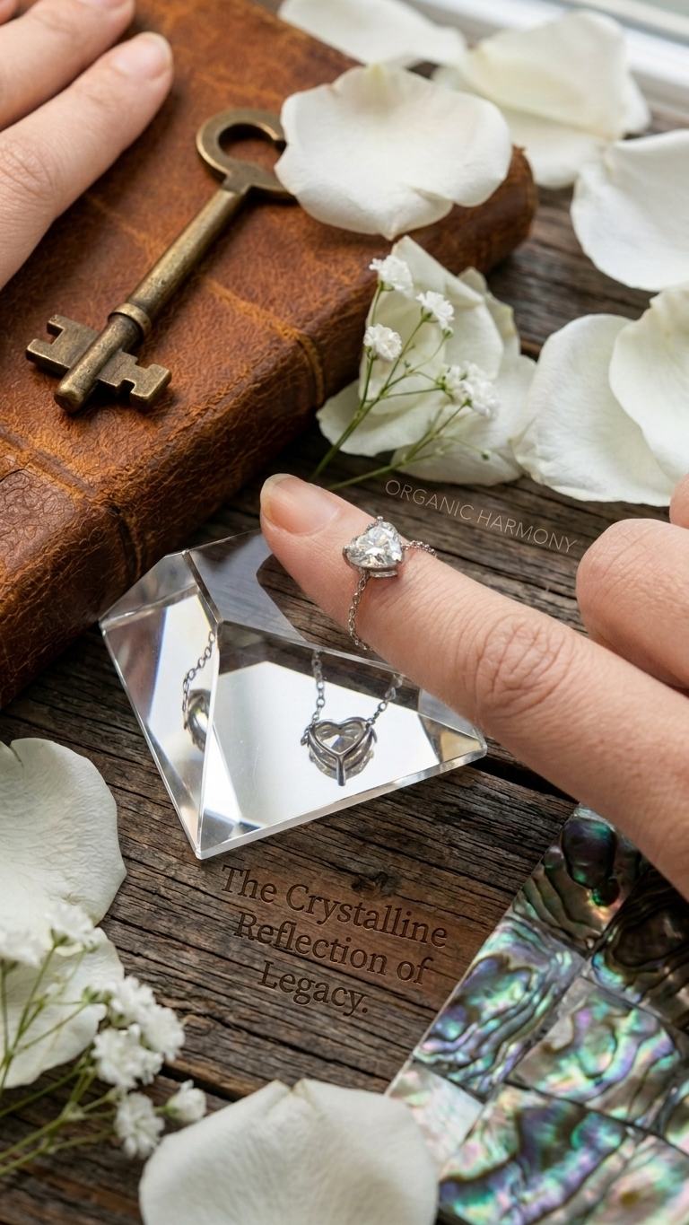 Celestial Heart Chain Ring