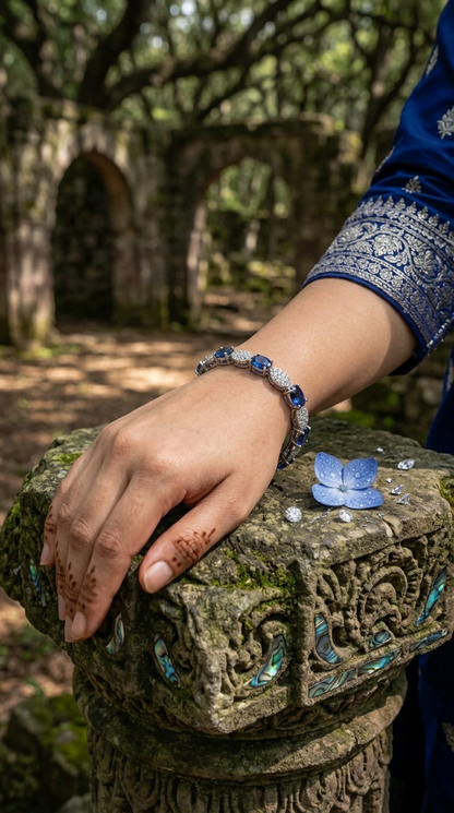 Royal Sapphire Moissanite Bracelet