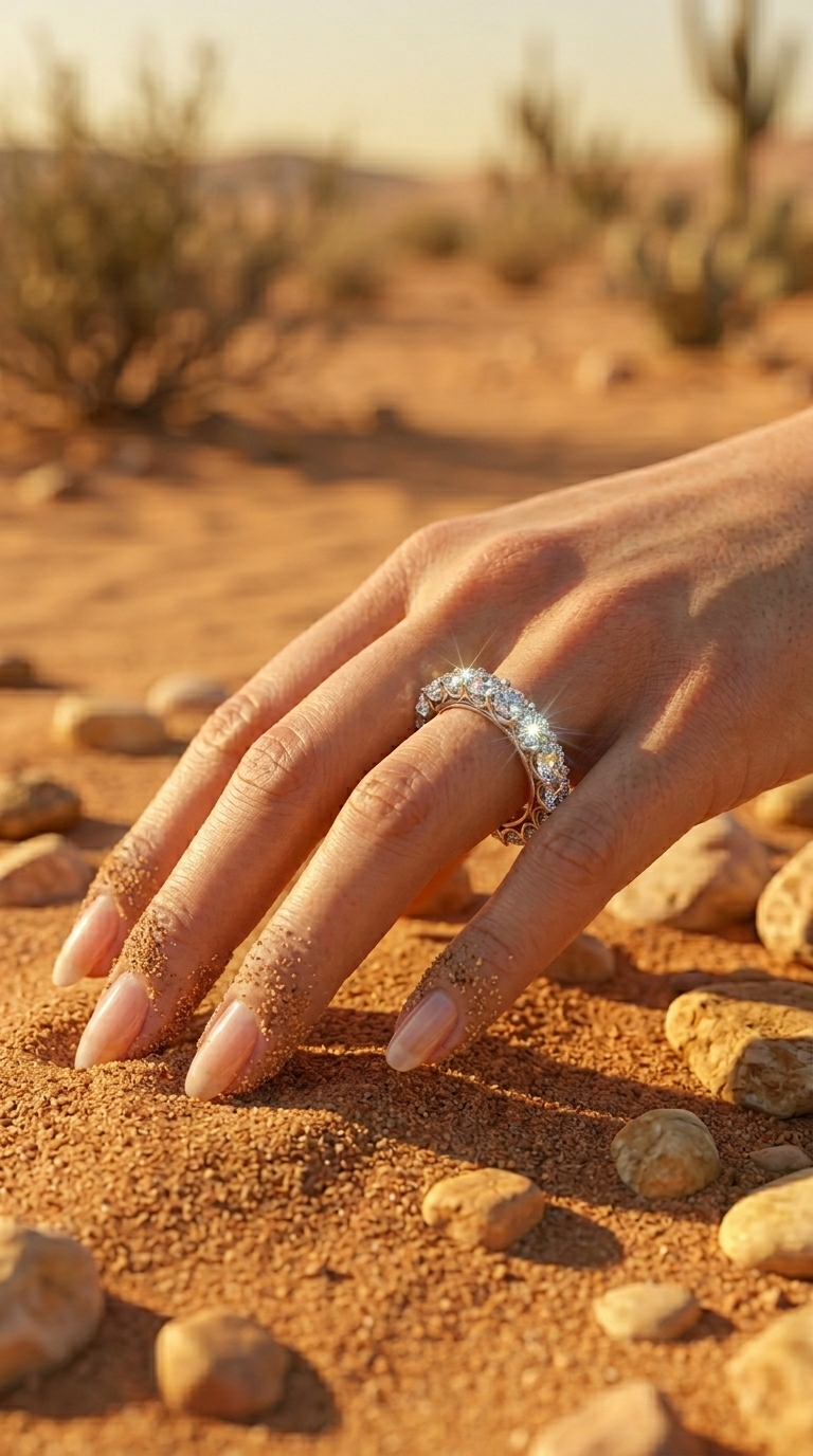Celestial Spark Moissanite Eternity Ring