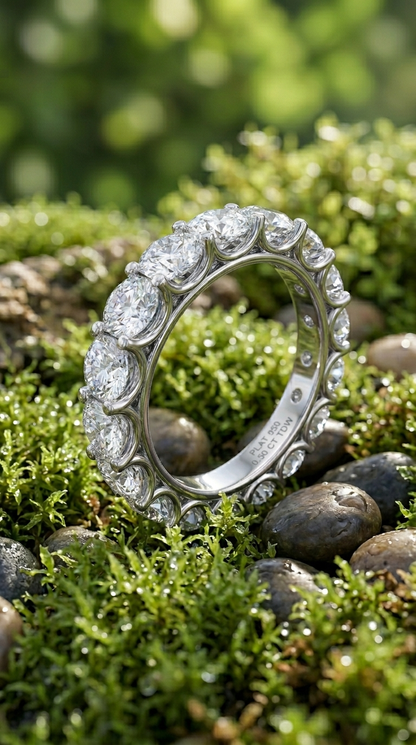 Celestial Spark Moissanite Eternity Ring