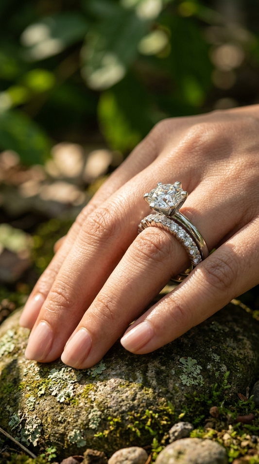 Timeless Radiance Moissanite Solitaire Ring