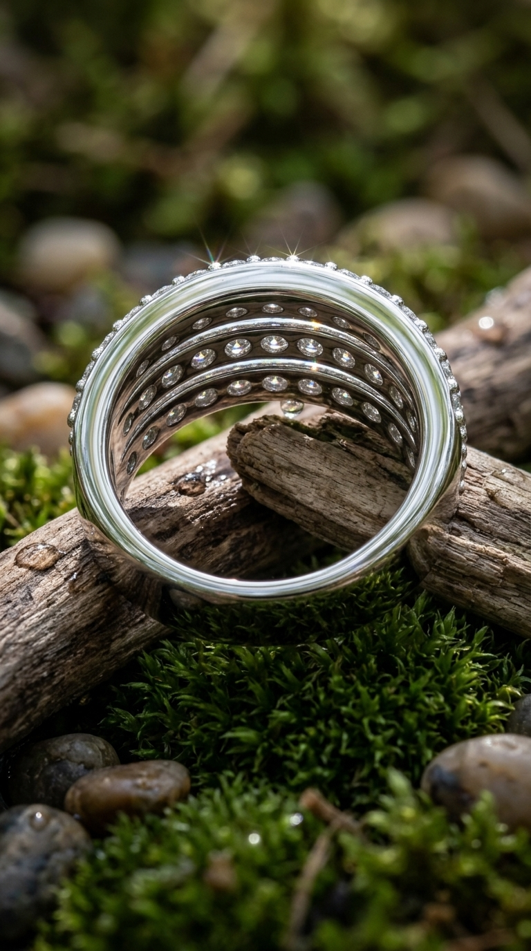 Three row stackable ring