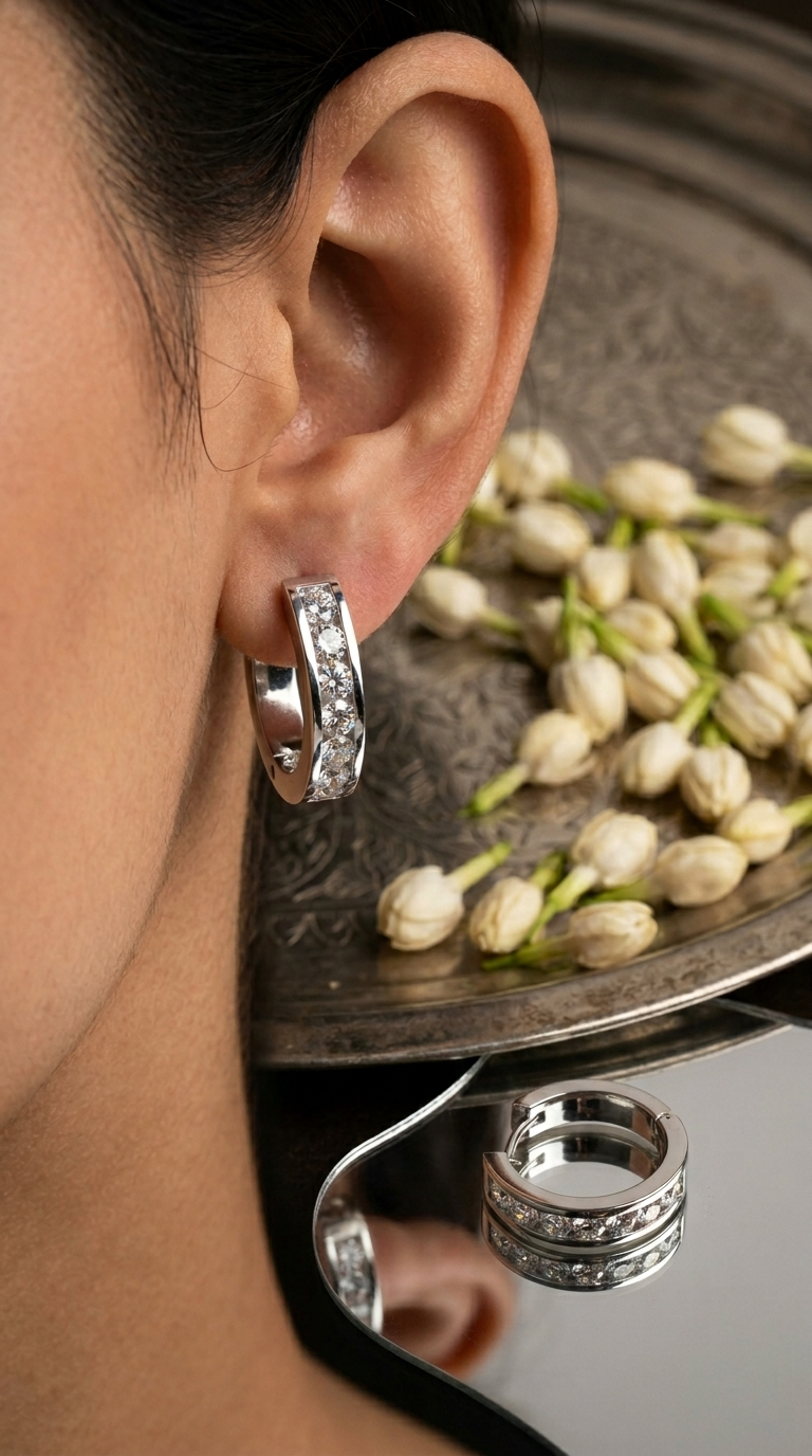 Silver Hoop Earrings
