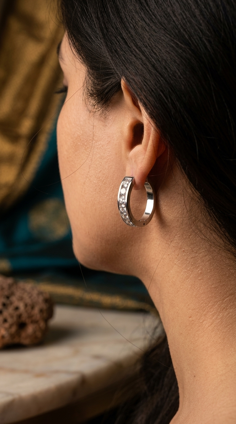 Silver Hoop Earrings