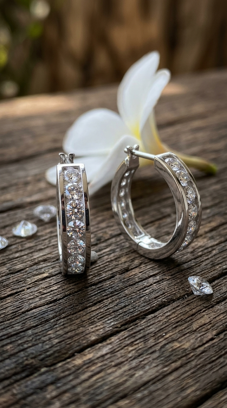 Silver Hoop Earrings