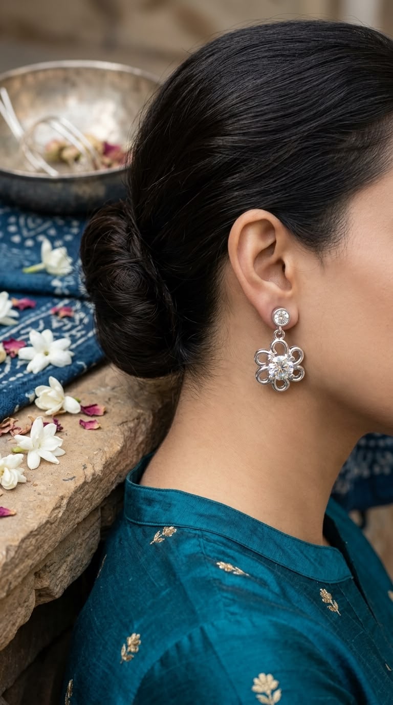 Eternal Bloom Drop Earrings