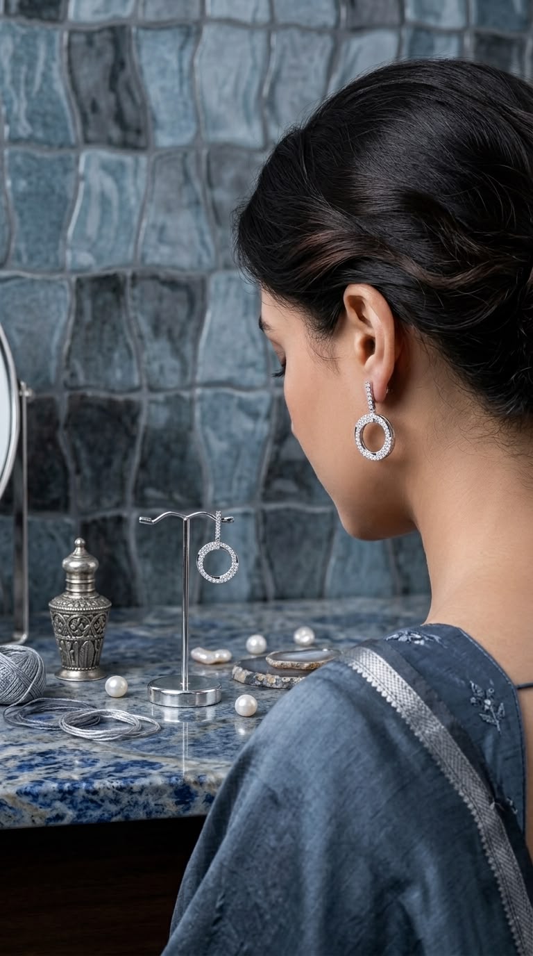 Interlinked Circle Earrings