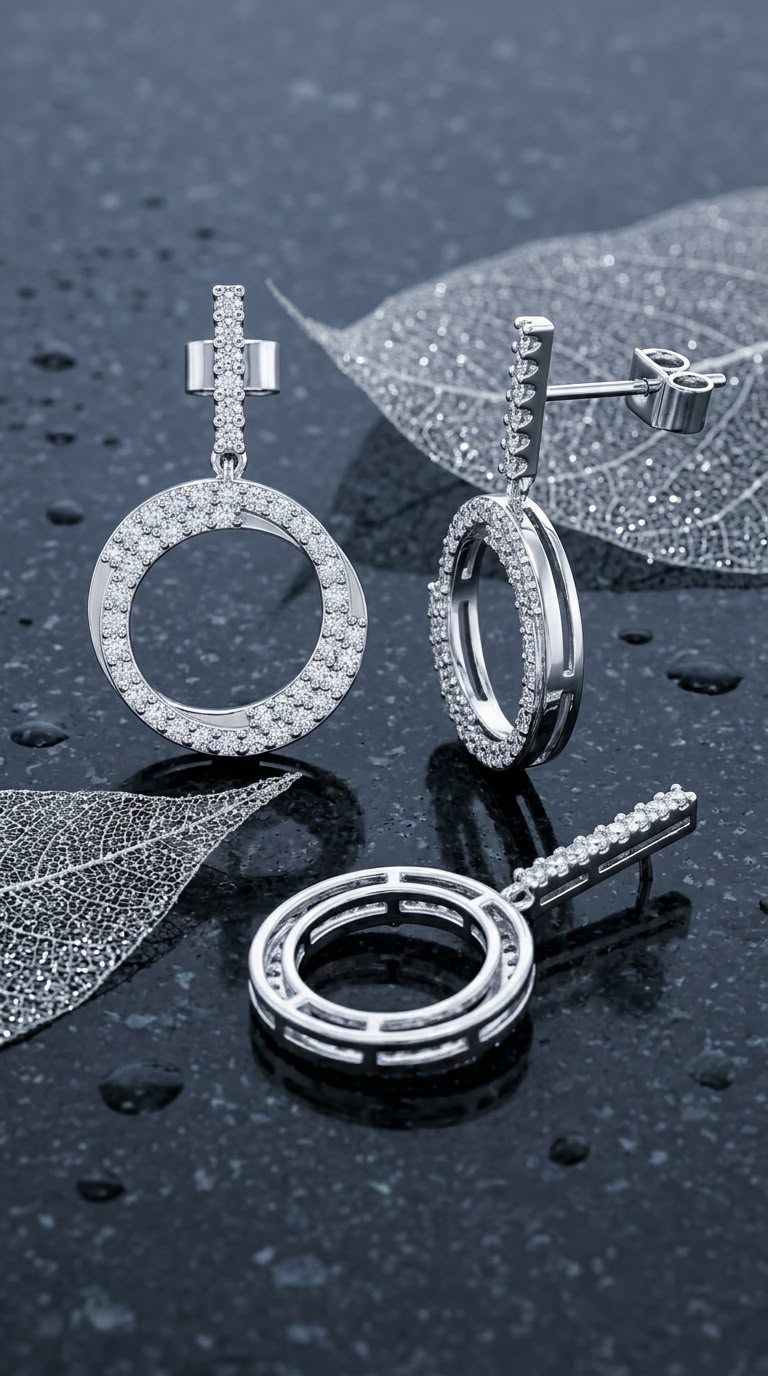 Interlinked Circle Earrings
