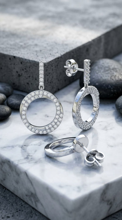 Interlinked Circle Earrings