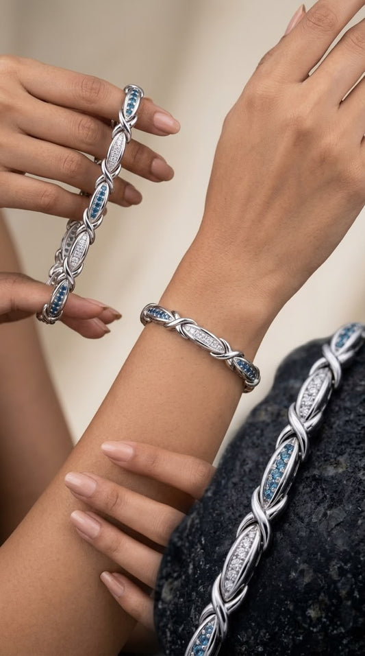 Celestial link semi precious bracelet