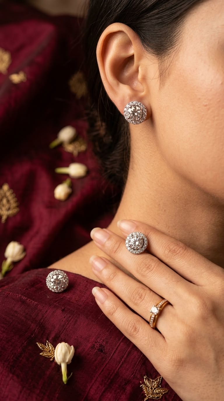 Radiant bloom cluster studs